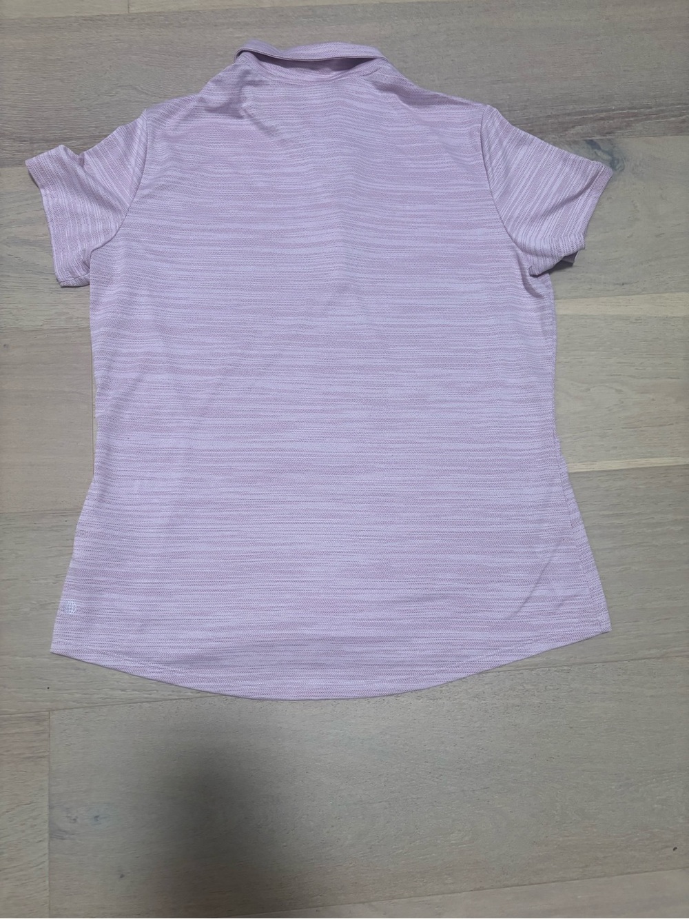adidas Light Pink Heathered Short-Sleeve Polo Shirt- NWOT - Picture 4 of 5